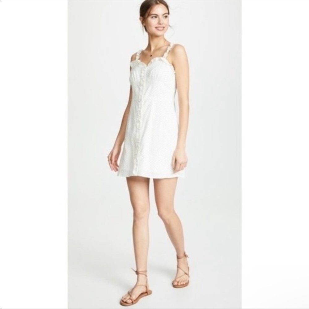 Line and Dot Lille polka dot mini dress summer